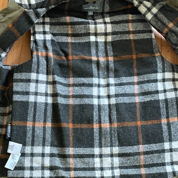 LL Bean Men's Vest With Downtex Flannel Lining Size Small - Picture 3 of 5